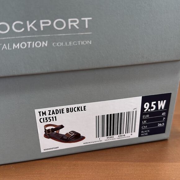 Rockport Zadie Buckle Total Motion Leather Sandals Wide Width Size 9.5 - Picture 12 of 12